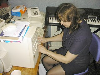 This is me sat at my computer